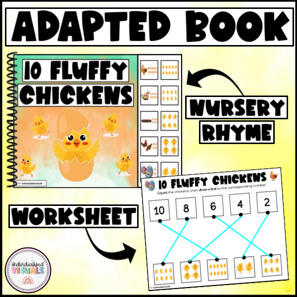 10 Fluffy Chickens Song Activity for Special Education