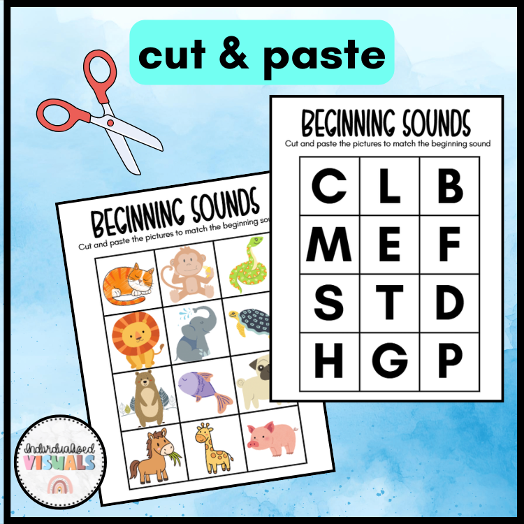 FREE Beginning Sounds Worksheet