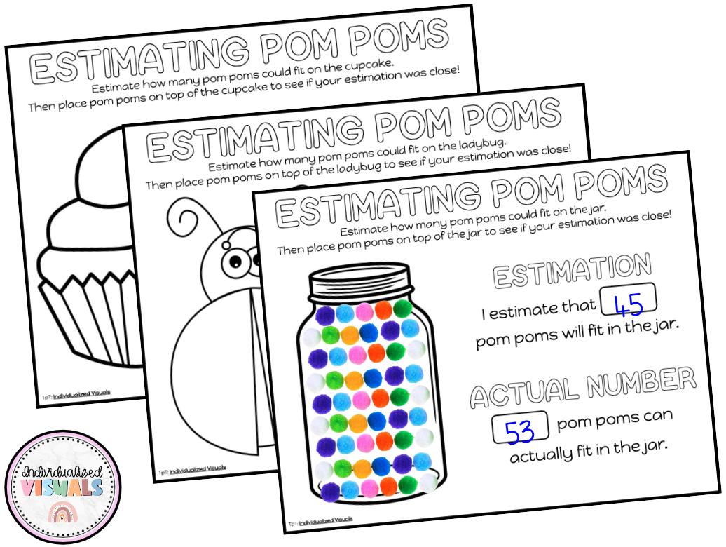 Estimating Task Cards and Worksheets for Special Education ...