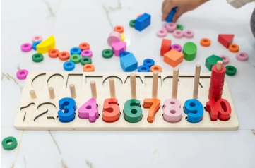 This is a image of a counting 1-10 puzzle