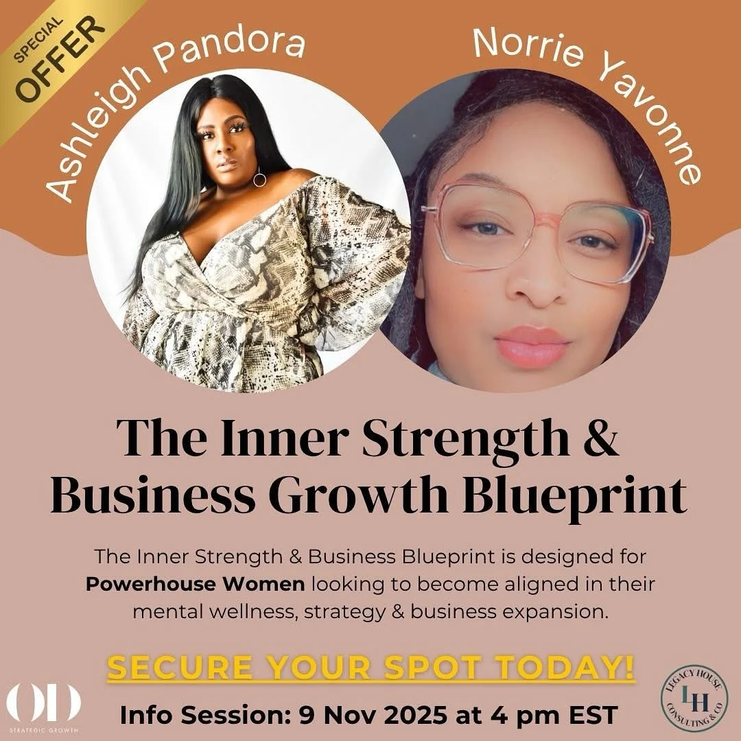 🚀 Ready to transform from surviving to thriving? Join Ashleigh Pandora Steele and Norrie Yavonne for The Inner Strength &amp; Business Growth Blueprint &mdash; a FREE live info session designed to help you align your mindset, strategy, and purpose f