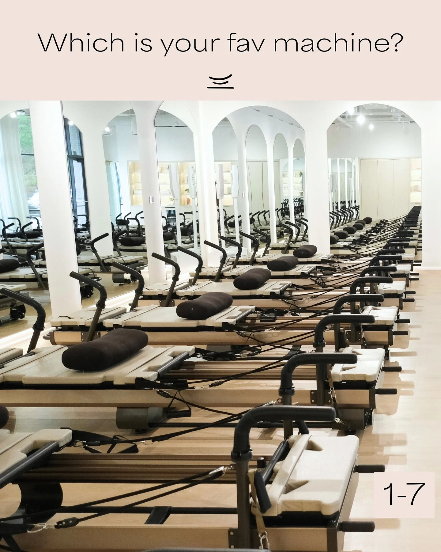 We all have our favorite machine, which number machine is yours and why? 🥰

#downtownbentonville #visitbentonville #bentonvillearkansas #xformerpilates #reformerpilates #sanstudio
