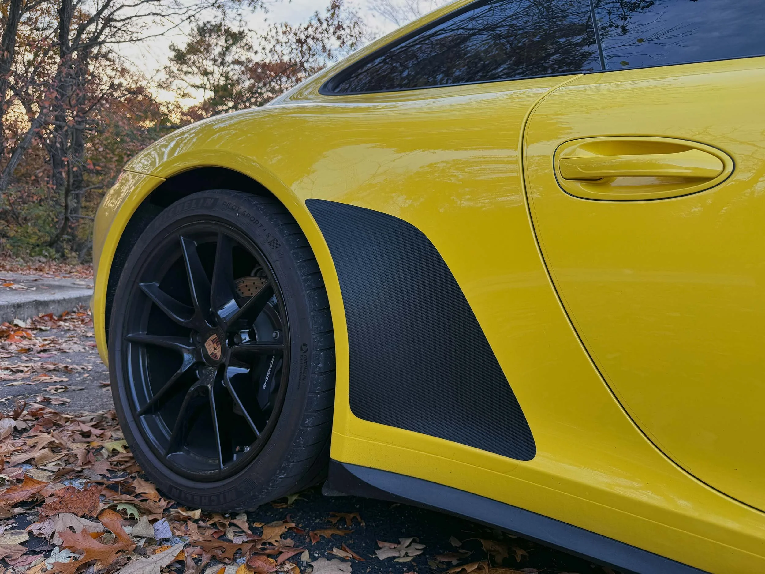 Yellow 991.2-carbon fiber-MagnaFins-Palooza rear-angled view.jpeg