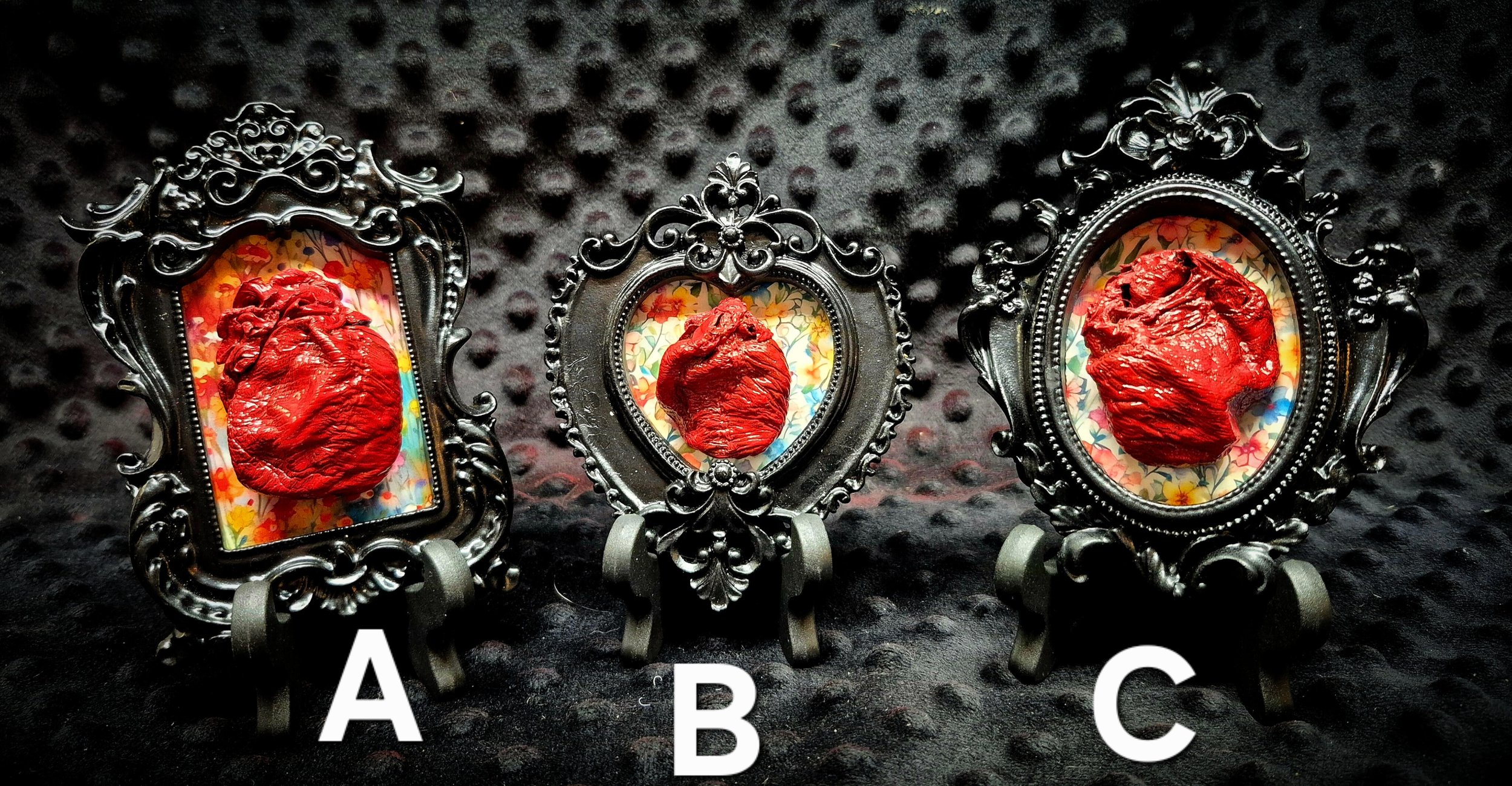 Floral Fox Heart Frames