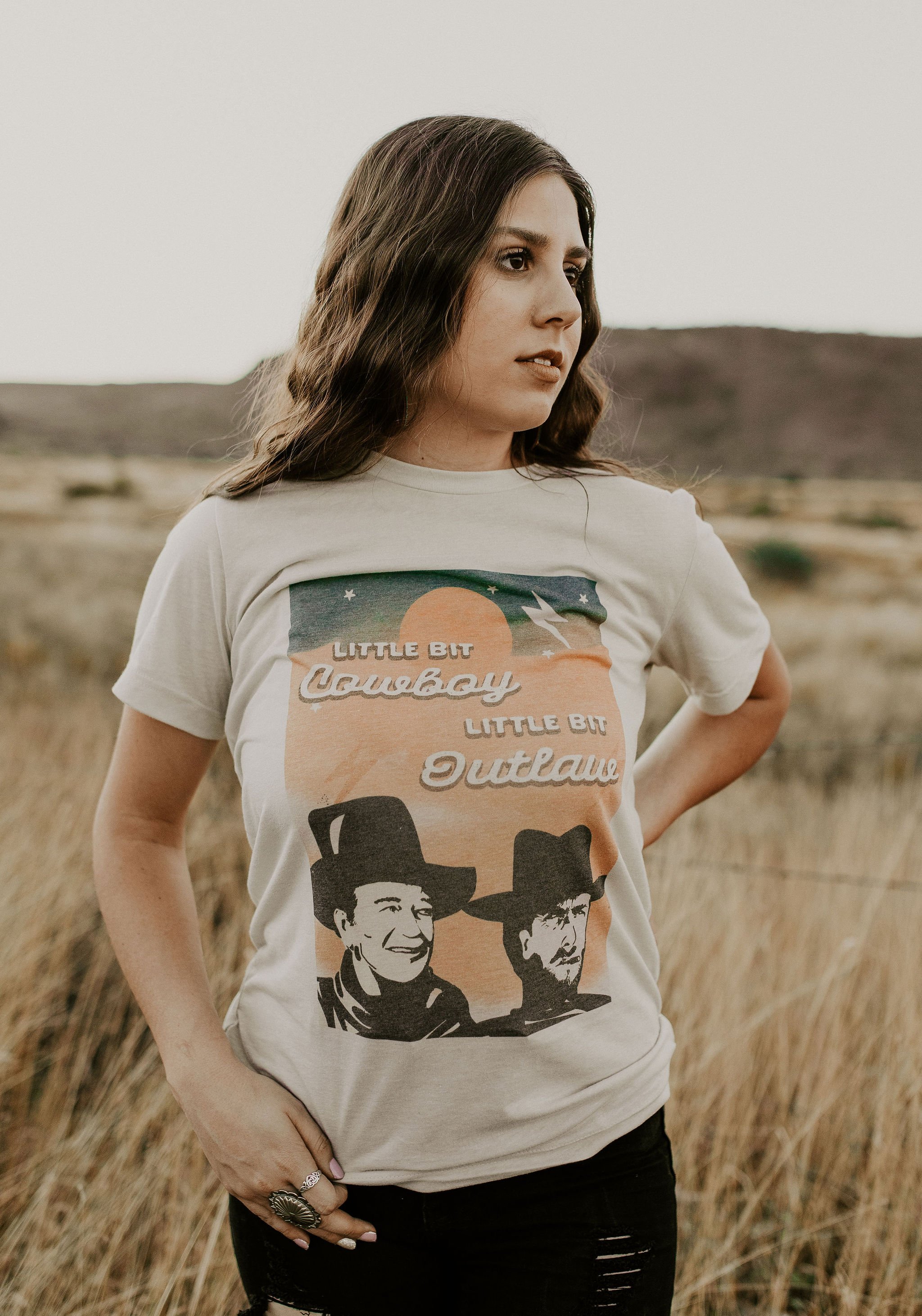 Little Bit Cowboy Little Bit Outlaw Tee