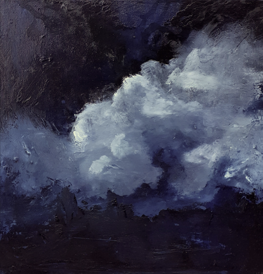 Jackie Ralph Developing Storm, 2022 Oil on board 25 x 25 cm $950