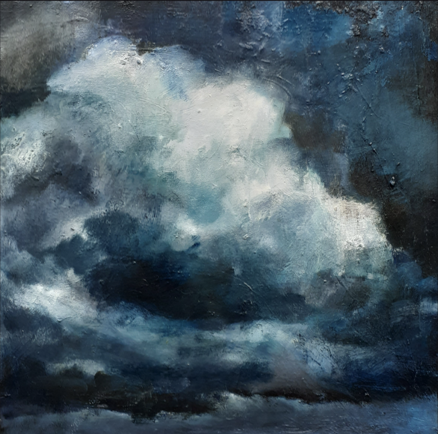 Jackie Ralph Cumulus congestus, 2022 Oil on (composite) board 30 x 30 cm $1100
