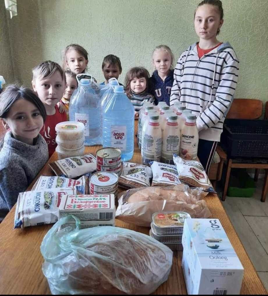 Children from the Orphanage in Lisichansk, where money from the October 6th workshop was directed