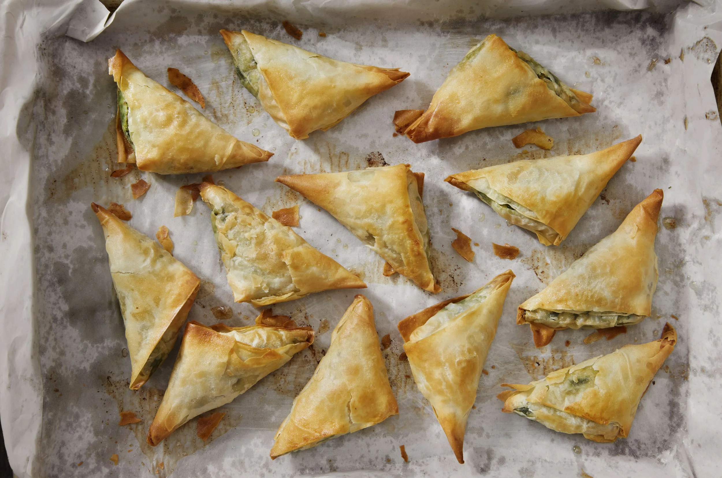 Akawi Cheese &amp; Spinach Triangles