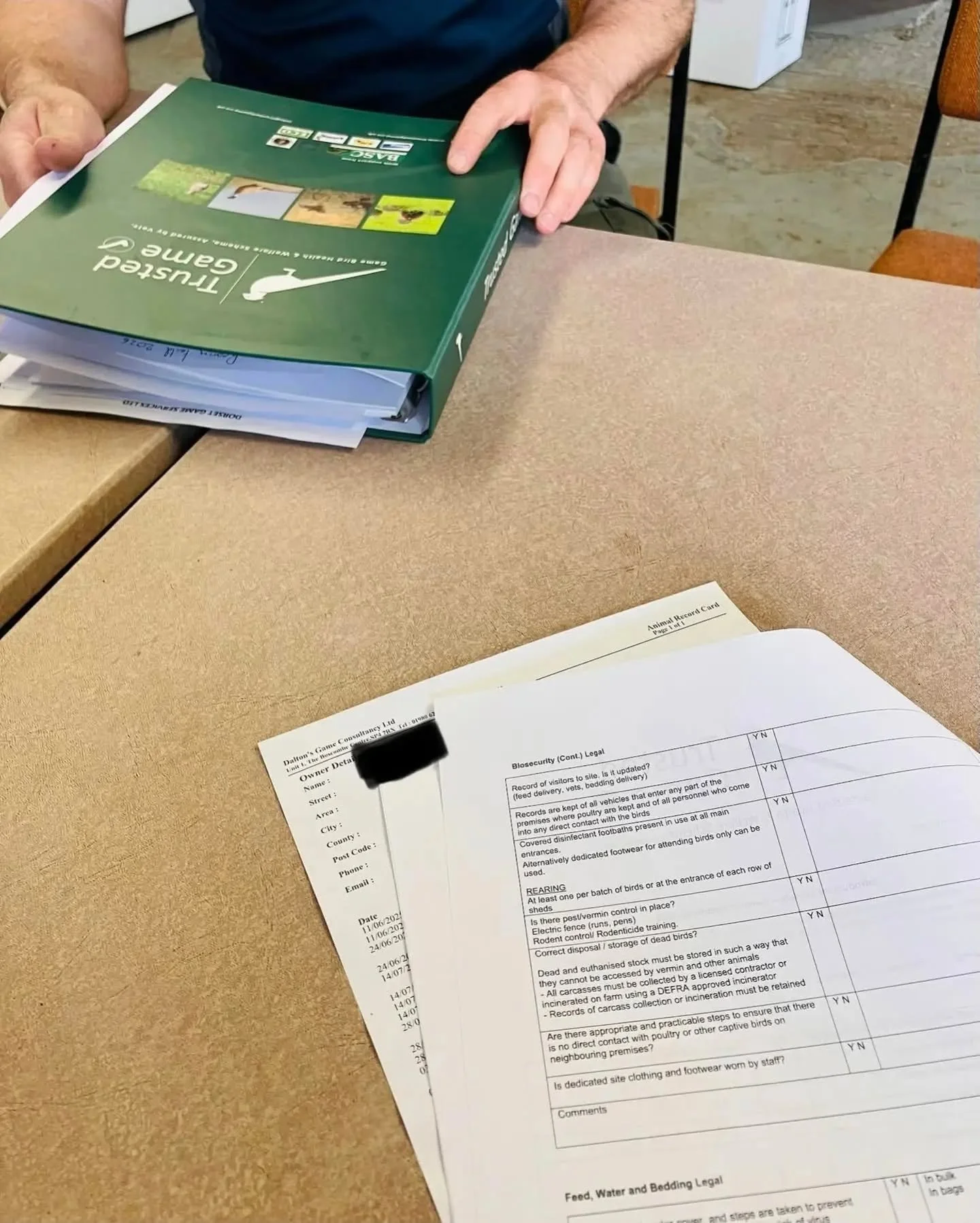 Despite it being a busy time of year, vets and gamekeepers across GB are finding time to undertake Trusted Game audits, such as this audit of a shoot rearing their own birds, audited by their vet - Daltons Game Consultancy.