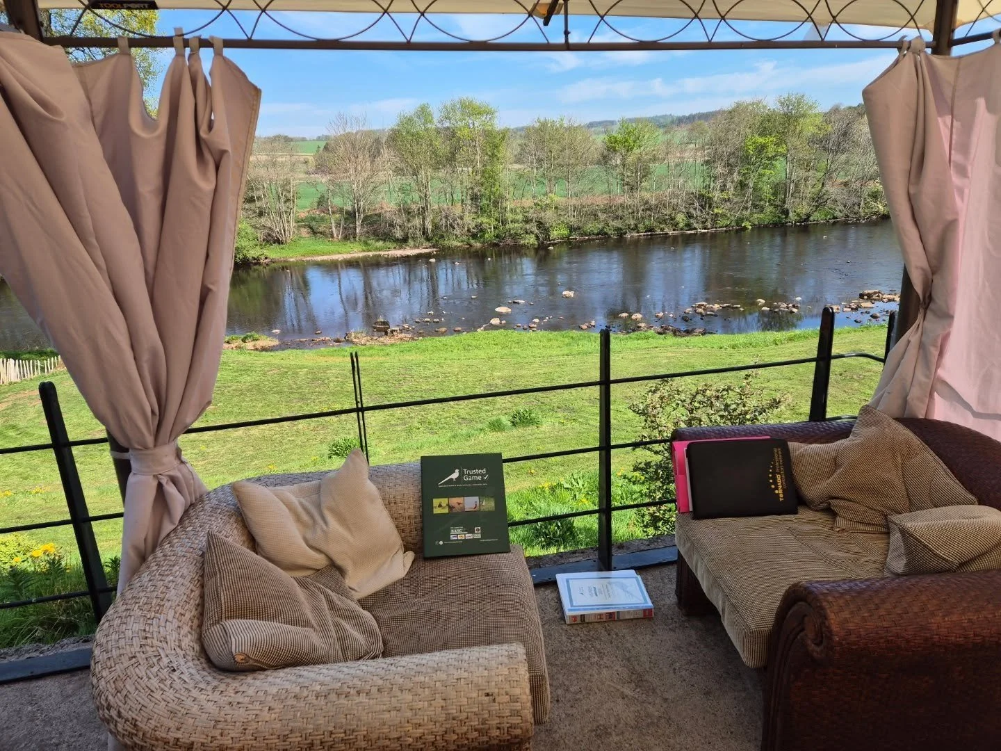 TRUSTED GAME audit with a view! This site had their annual veterinary review, where all of last year's records and figures are reviewed to look for practical improvements going forward. 
This forms an essential part of the TG audit which promotes bes