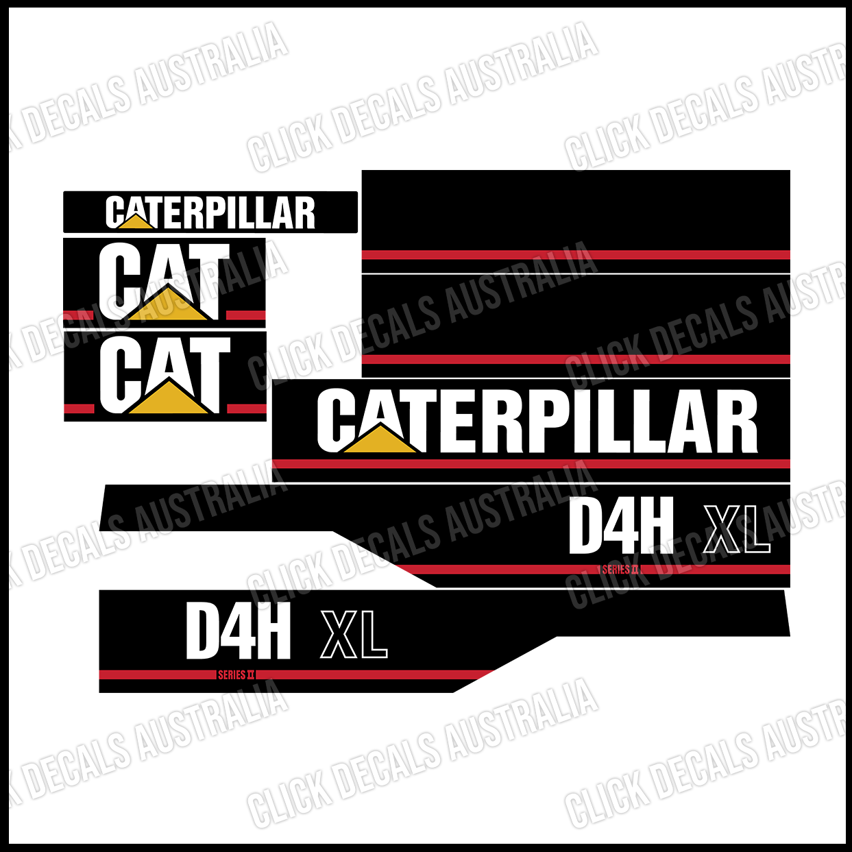 Caterpillar D4H XL Decal Kit Series 2
