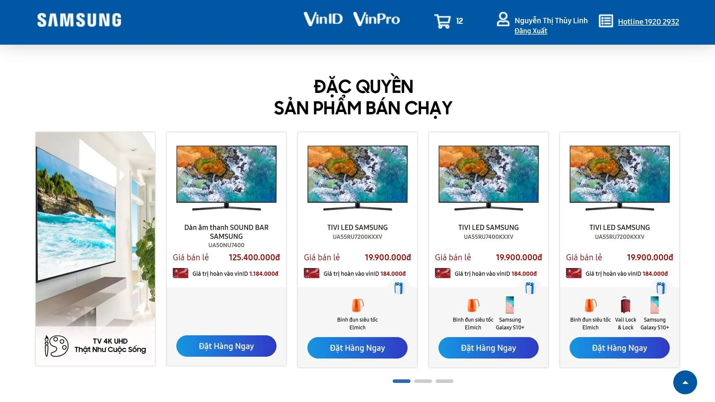 VinGroup VinID Privileges Featured Products.jpg