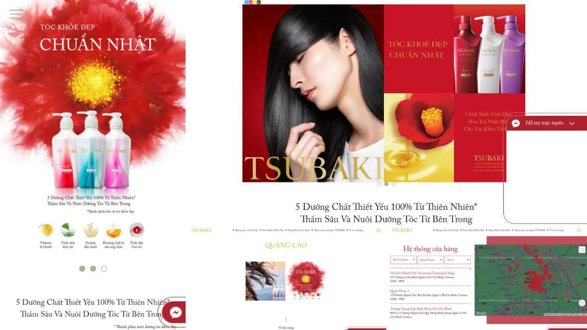 Shiseido: Tsubaki Brand Website