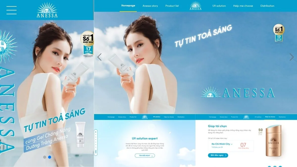 Main Anessa Brand Website