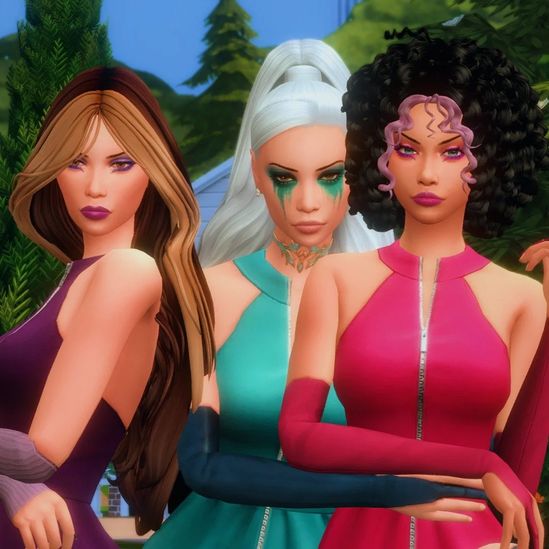 #EAPartner 💗
these girls are baddies in more ways than one! stay tuned because tomorrow @ 11AM EST, my create a sim of the Trix girlies will be available on my Youtube channel (/@alluringsimmer)🌸

be sure to like, comment &amp; subscribe once it's 