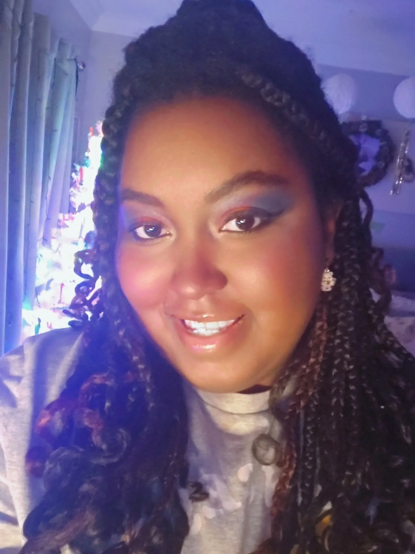 tysm to my community for getting me a switch 2 for christmas!!
did a nintendo inspired makeup look to celebrate 🥳 

🎄  #nintendo @nintendoamerica 💕✨️