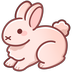 white bunny emote by HulyoRayDigital