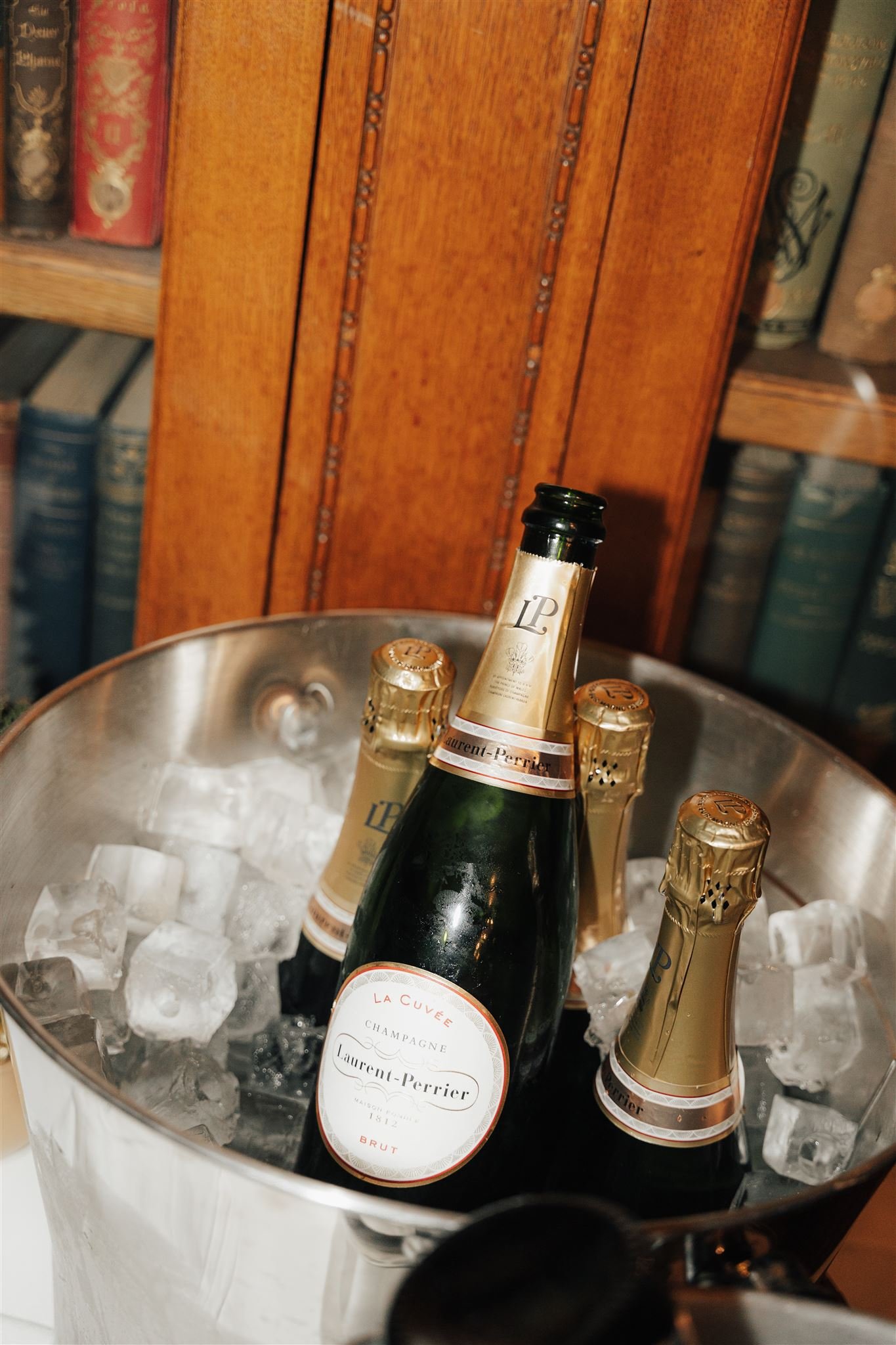 Laurent Perrier Flaschen in Eiskrug