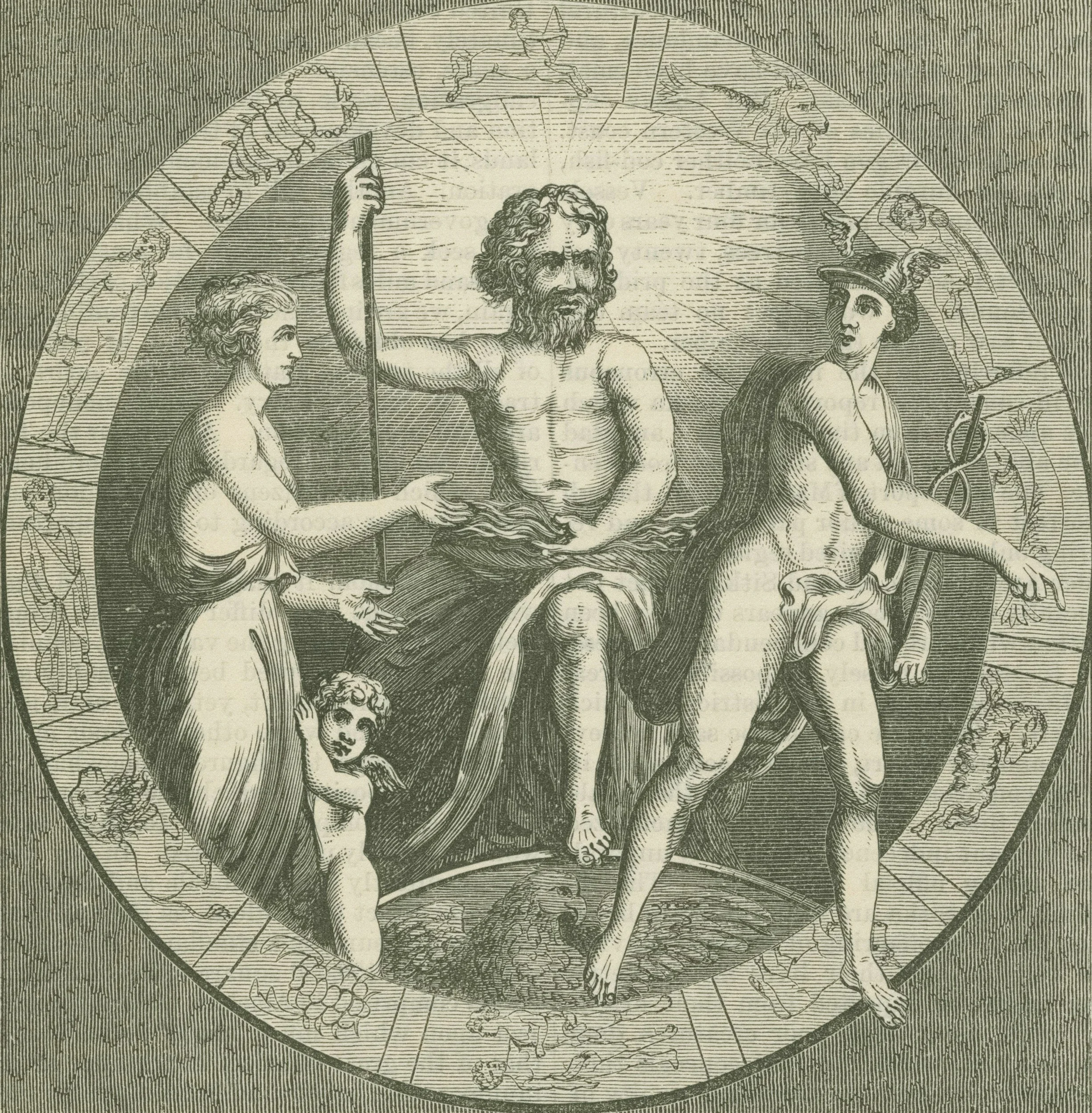 a historical depiction of Hermes also known as mercury