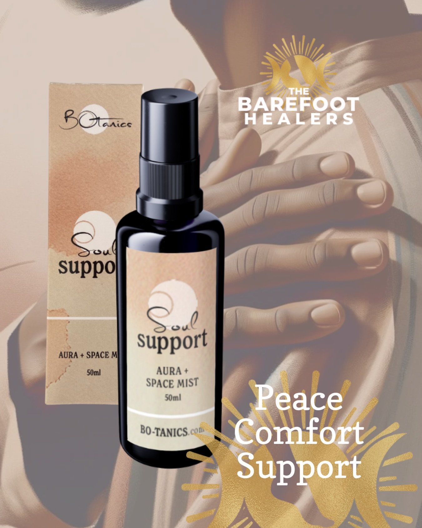 Soul Support Aura Mist for Emotional Comfort &amp; Peace
 For the days when your heart feels tender, overwhelmed, or simply human &ndash; Soul Support is emotional first aid in mist form.

This gentle blend of spearmint, copaiba, lemon myrtle, gerani