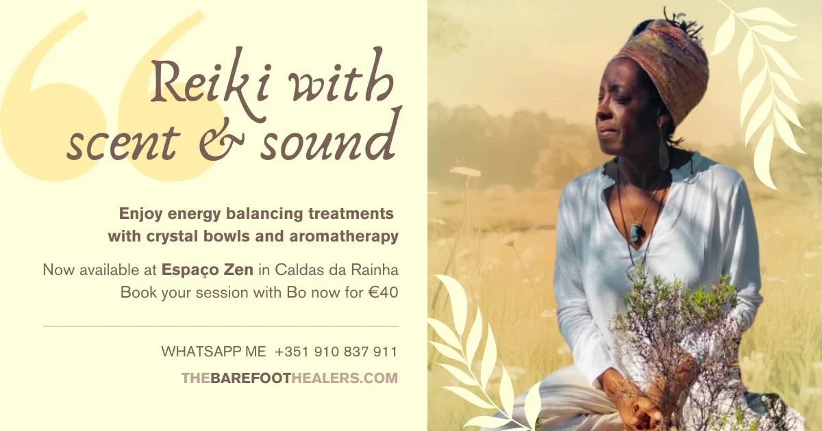 Something new is available in Caldas da Rainha. 🌿

Reiki with scent and sound. Crystal bowls, aromatherapy, and hands-on energy work, woven together into one deeply restorative treatment.

If you have been feeling out of balance, heavy, or just in n
