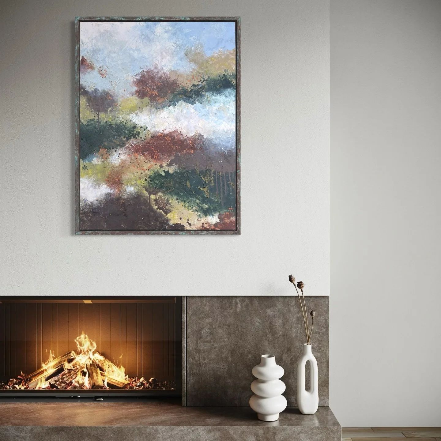 "Winter Thicket"
Wicklow mountains series 
.
75x100x2cm 
.
Acrylic, sand, organic materials from the Wicklow mountains 
.
.
.
#painting #abstractart #abstractlandscapes #wicklowmountains