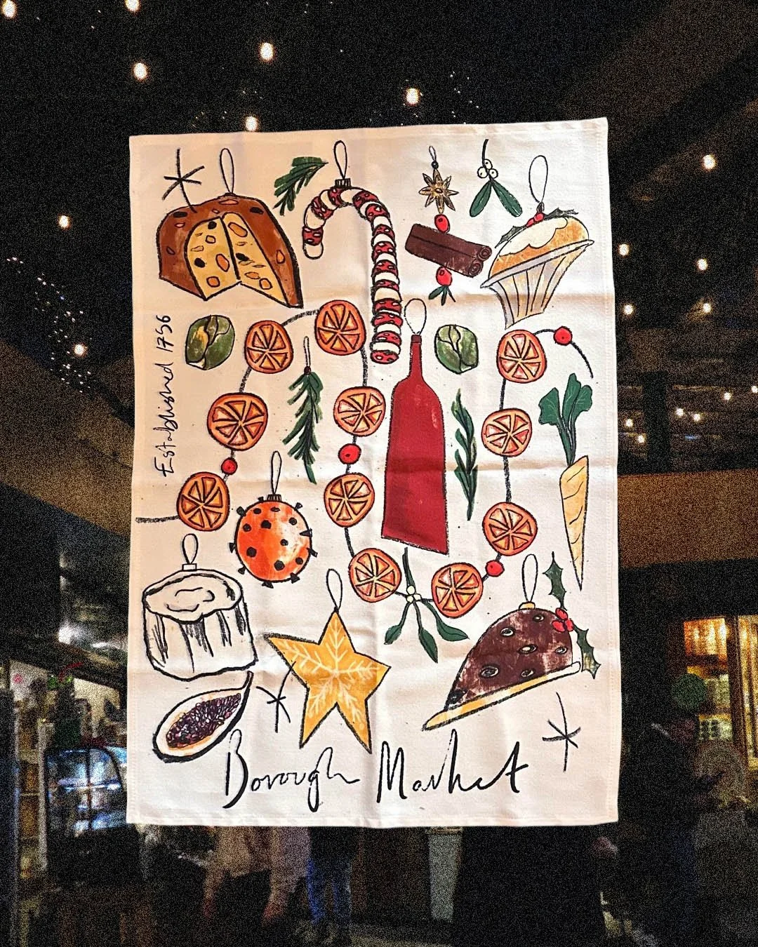 Christmas merchandise for Borough Market (2025)