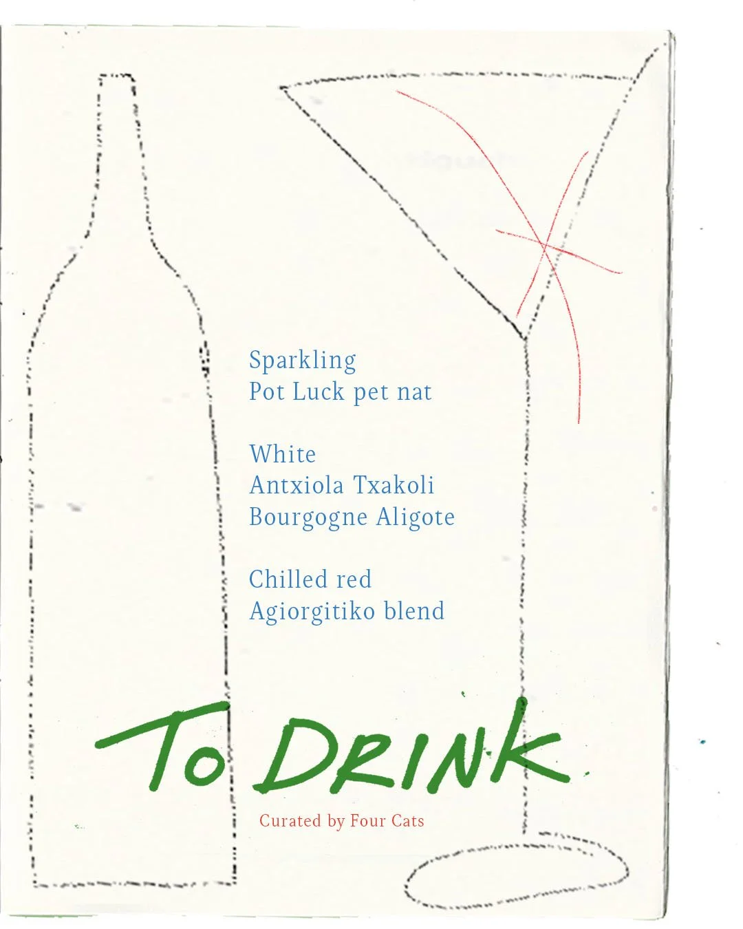 Menu design for Around the Table supper Club (2/2)