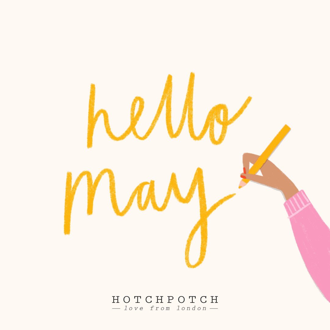 Hello May 🌼💛
We're ready for a busy month ahead working on lots of exciting things! How's your month looking? 
.
#hellomay #hotchpotch #lovefromlondon #hotchpotchcards #greetingscards #cards #designers #illustration