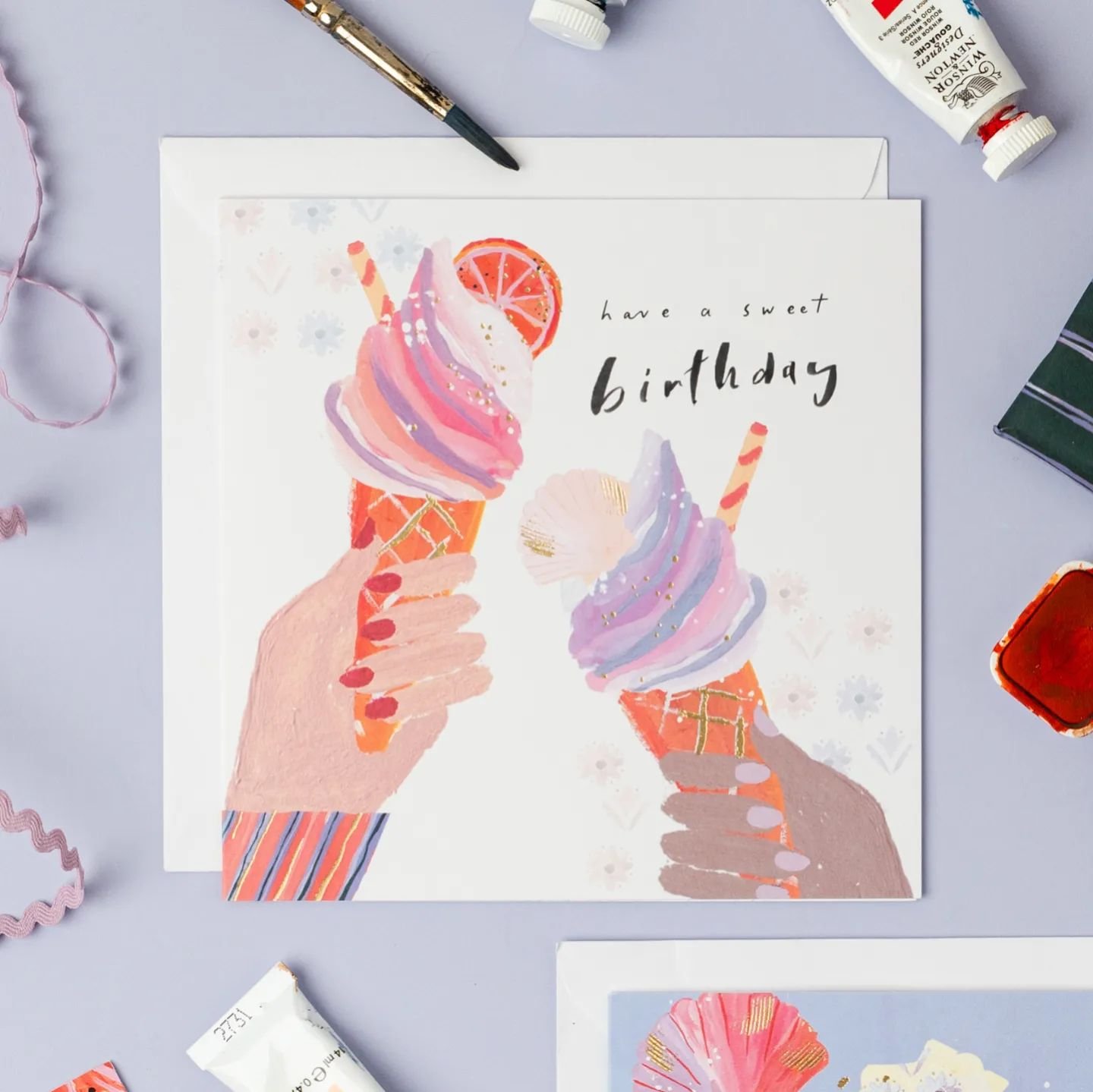 Finally it's ice-cream weather in the UK!! Shop our summery Sardinia designs today, ciao bella! 🍊
.
www.cbgtrader.co.uk
www.faire.com
.
📷 @hollyboothstudio 
.
#hotchpotchlondon #hotchpotchcards #hotchpotchpublishing #hotchpotch #cards #stationery #