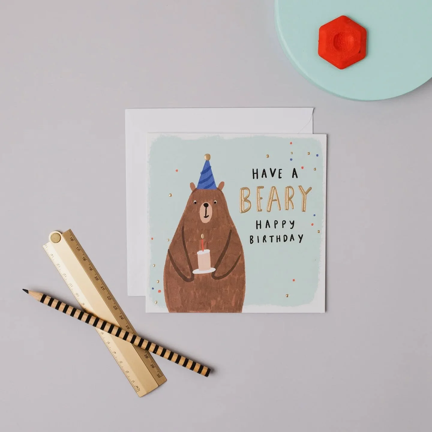 How cute is this guy from our Cobalt collection? 🐻 We just love him! Available on Faire and Cbg trader, see links in bio.

#hotchpotch #hotchpotchpublishing #hotchpotchcards #CobaltCollection #bearycute🐻