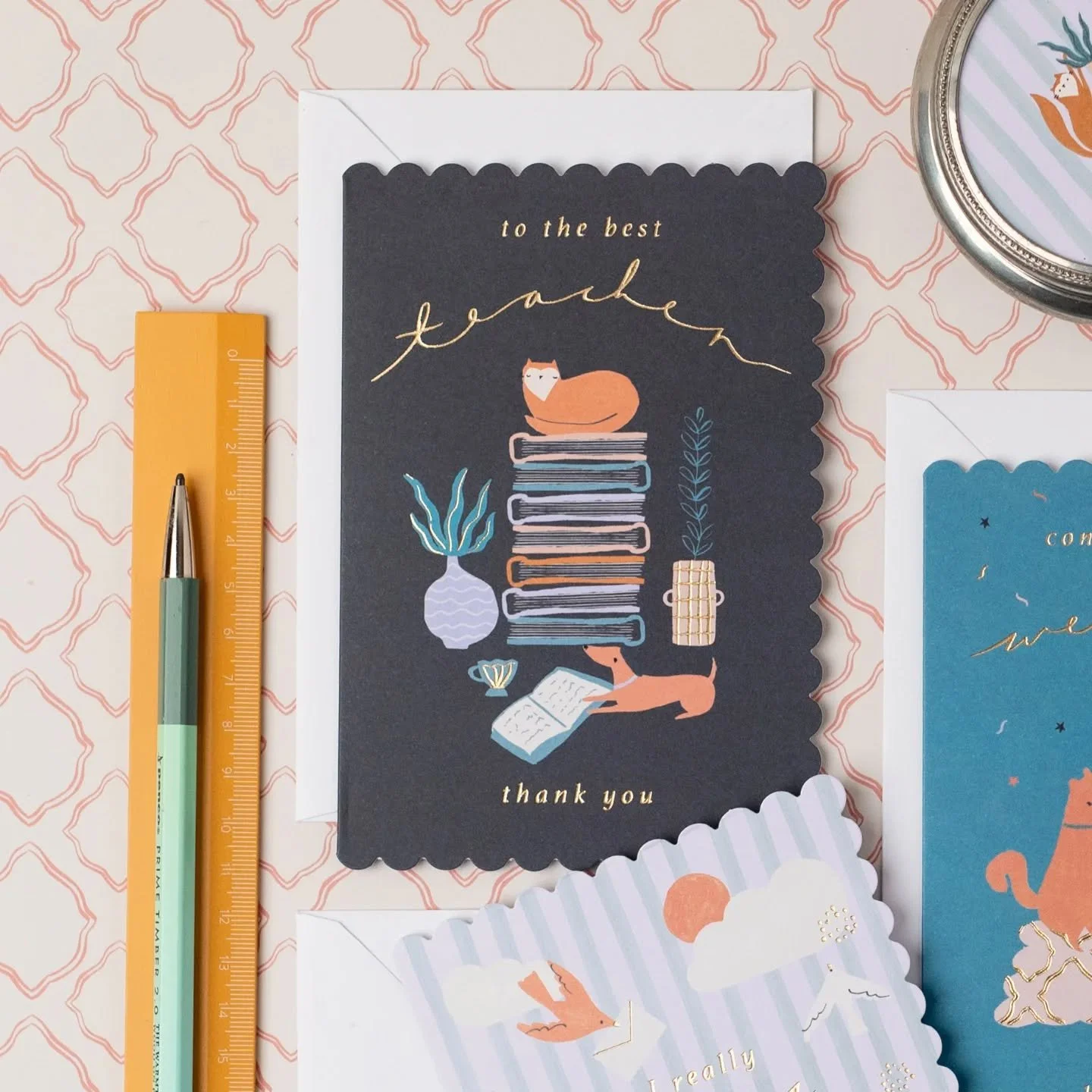 Summer holidays may be over but we're stepping into a new school year with full hearts and fresh pencils 📝 Grateful for all the amazing teachers out there that make the transition a little easier 🎒 design from our Fluffy &amp; Fancy collection, we 