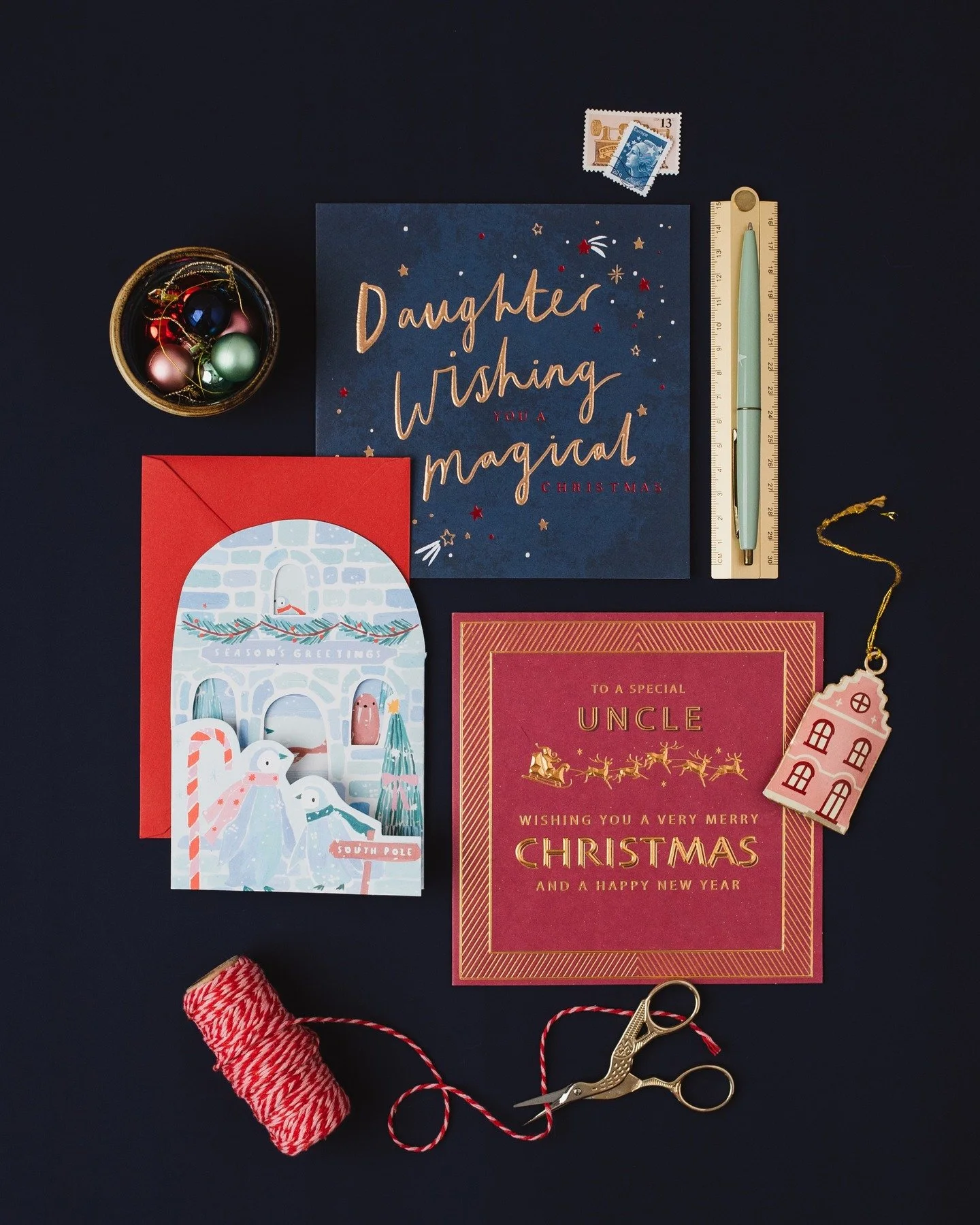 Our first Christmas post of the season! 🎄✨ what better way to start it off with this lovely shot of our new Christmas collections @hollyboothstudio Available now on cbgtrader and faire, links in bio. 
#ChristmasCards #HolidaySeason #FaireWholesale #