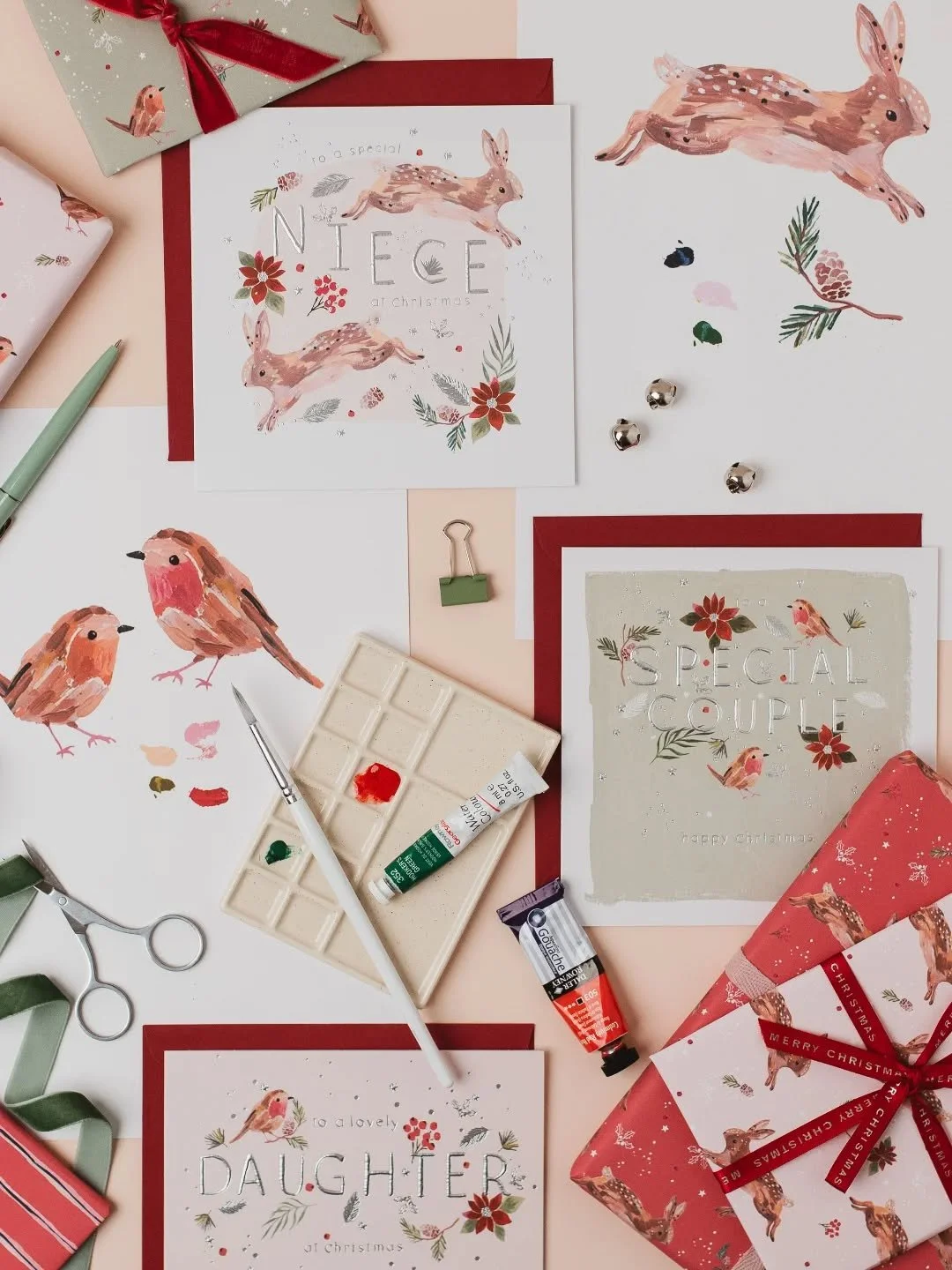 Merry Christmas from all of us at Hotchpotch! 🎄❤️🎅🏻 We've been busy designing and painting our Christmas collections for 2026, so if you're ready to start thinking about that soon, get in touch, and here's a sneaky peek of our Botanique collection
