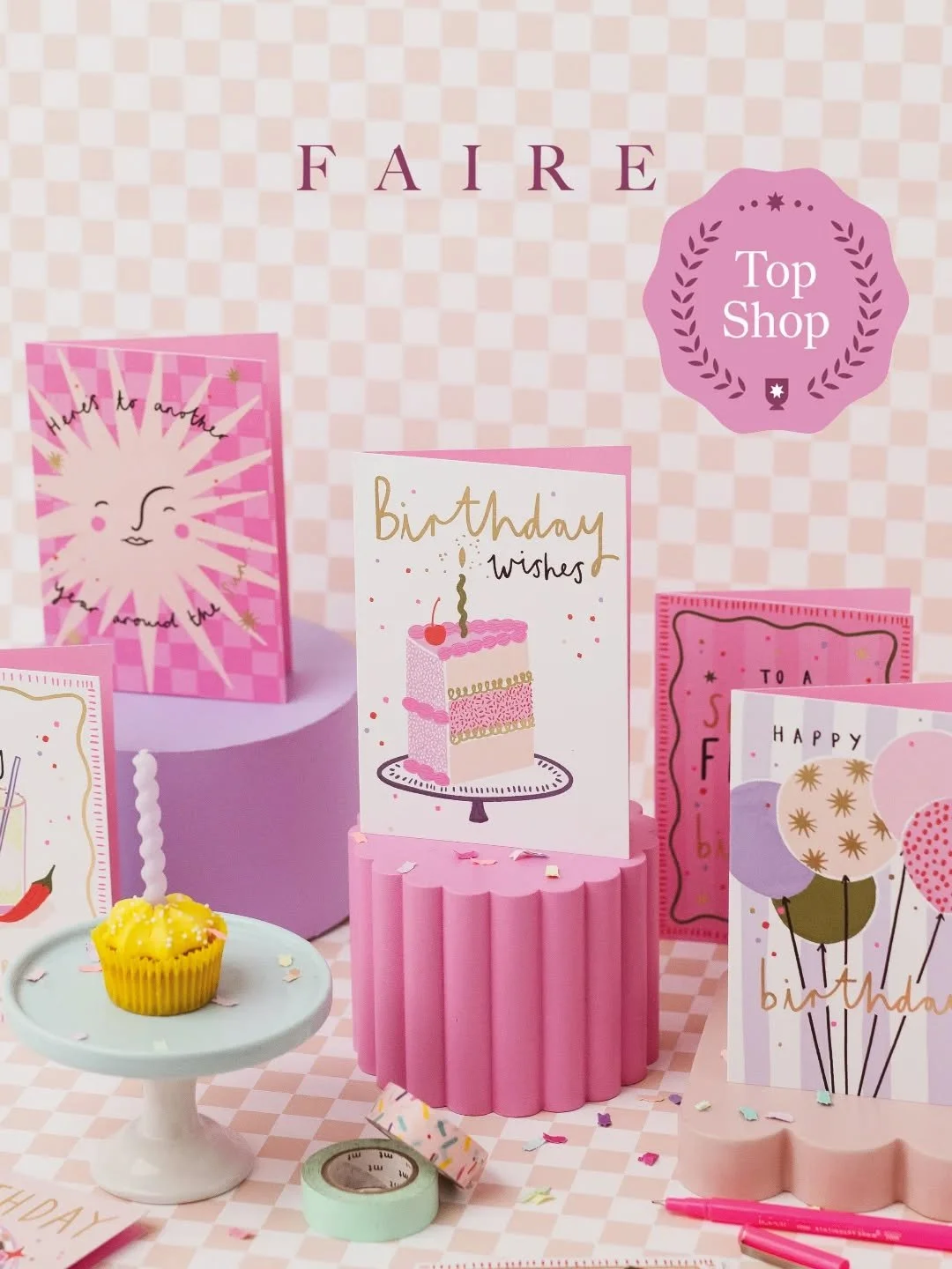 We have added all our newest designs to Faire.com @faire_wholesale as well as making sure we are stocked up with all your favourite designs (including these in our Confetti collection) ~ now with Top Shop status and ready to ship! Shop via our Faire 