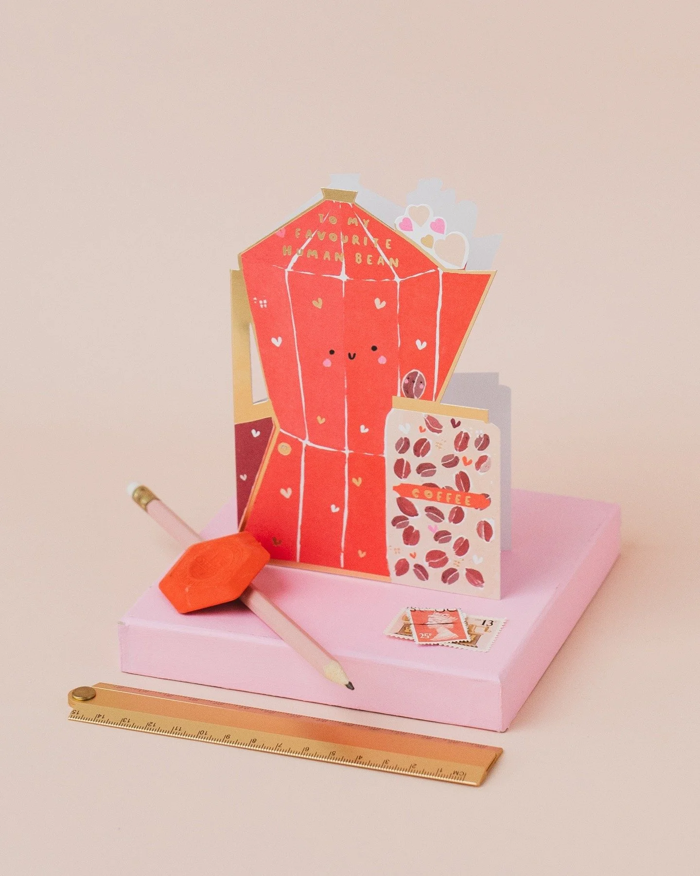 Valentine's Day is just around the corner and what better way to show how much you care with our coffee pot&ndash;shaped Valentine&rsquo;s card, perfect for your favourite human bean. #valentinesday #greetingcards #hotchpotch #hotchpotchlondon #coffe