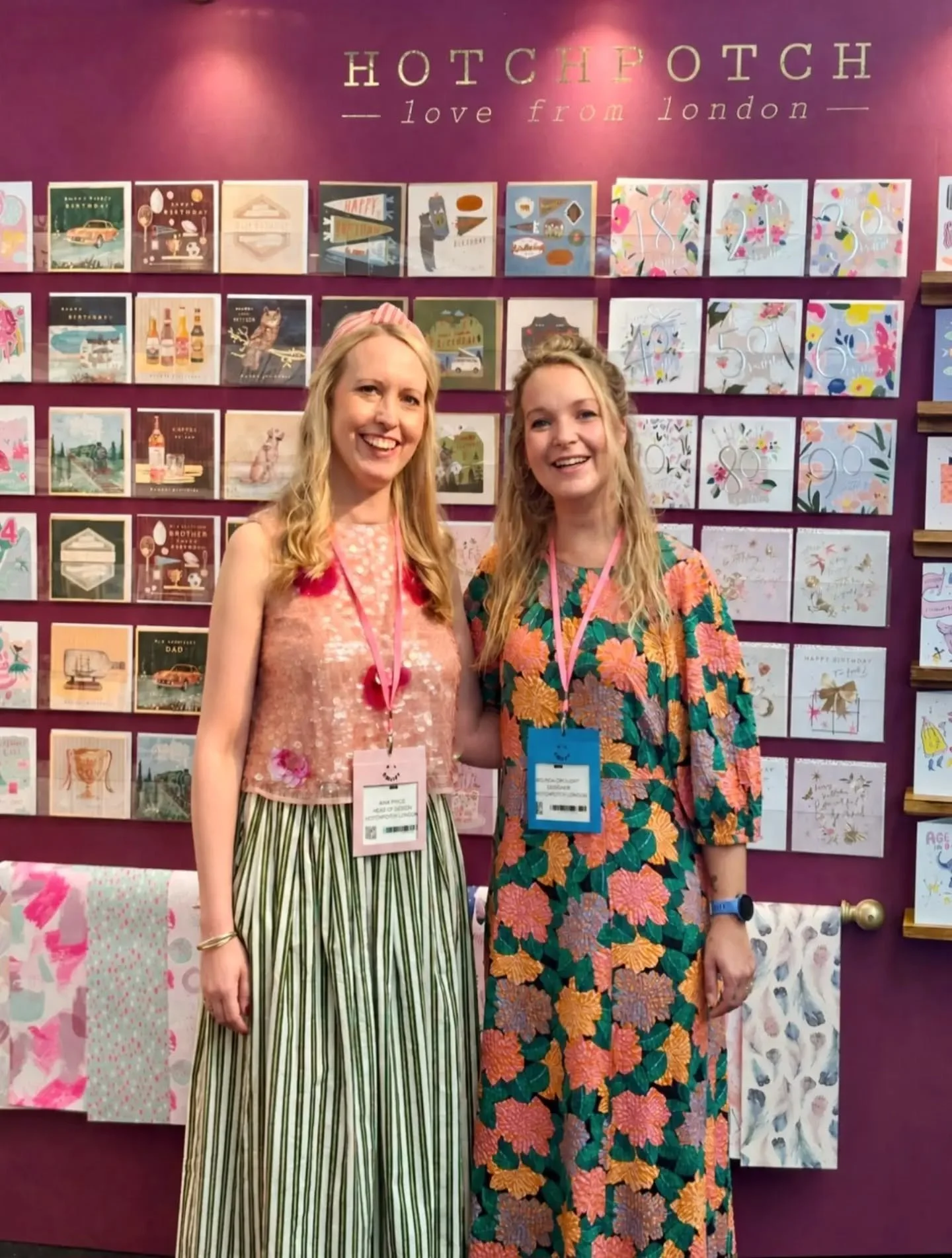 What a fabulous first day of PG Live @progressivegreetings ! 🩷✨️ We had some great responses to our new collections and had so many lovely conversations, the show was buzzing.... off to rest our tired feet before doing it all again tomorrow! See you