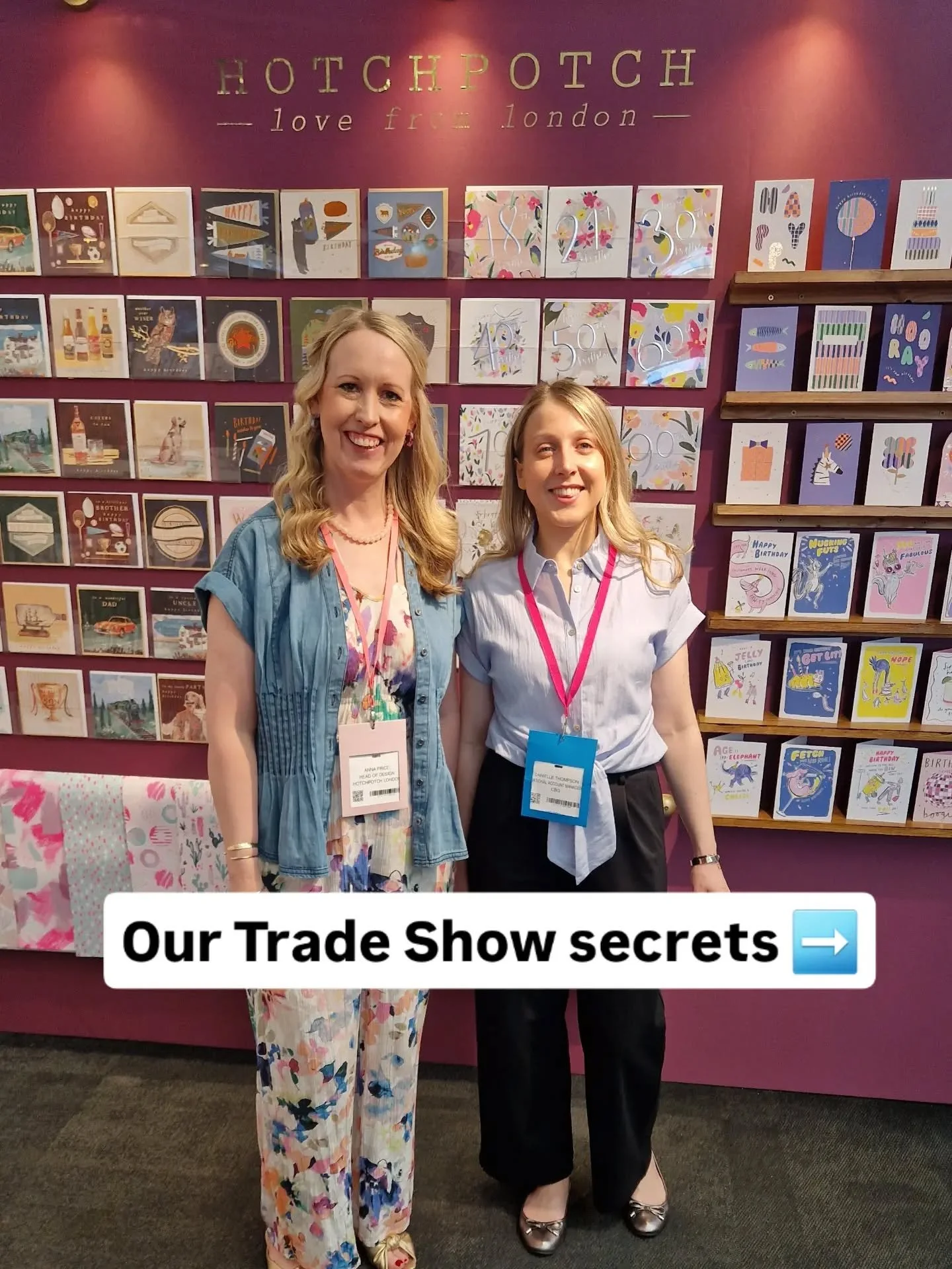 ✨️ REVEAL✨️ Our Trade Show SECRETS ➡️
.
@progressivegreetings 
.
#tradeshow #pglive26 #hotchpotchlondon