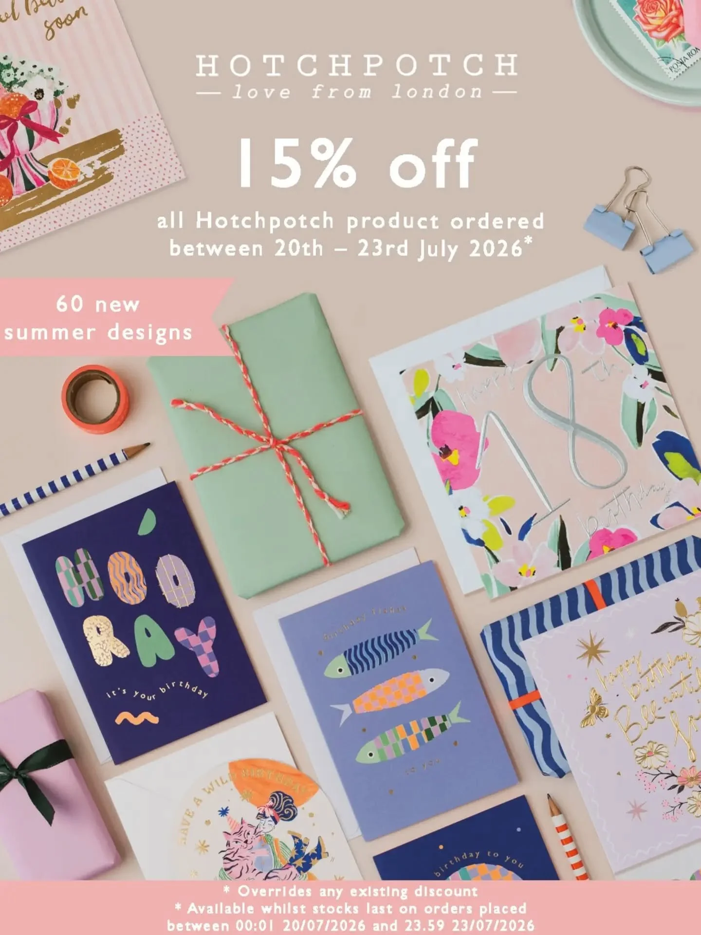 Hey all lovely stockists and trade customers!! We're participating in @faire_wholesale Market! There's 15% off all Hotchpotch products from 21st - 23rd July (plus Insider early access from TODAY) so go, go, go! We've added over 60 new designs this su