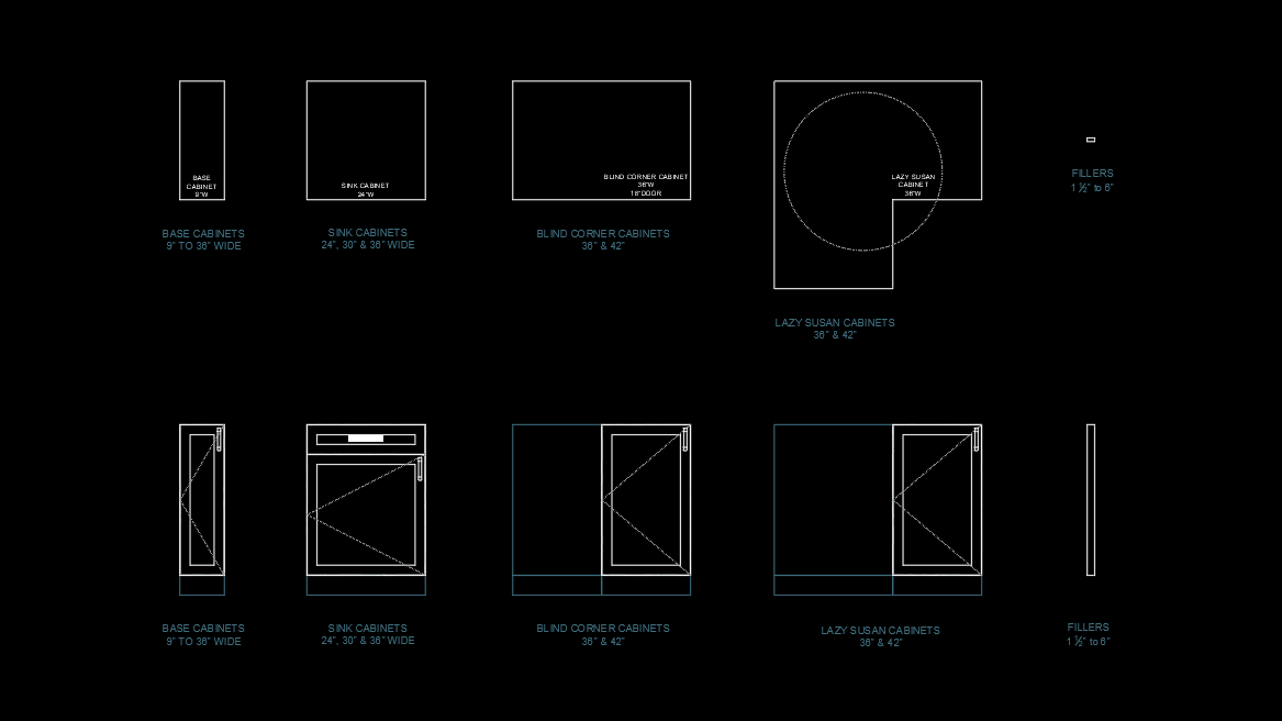 Kitchen Base Cabinets - Plan & Elevation Bundle.png