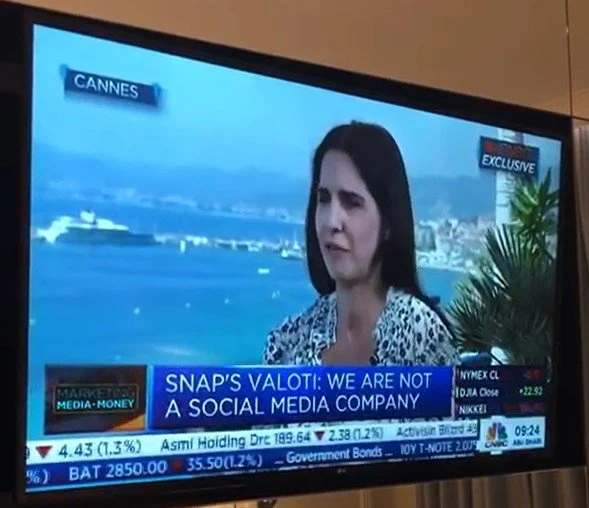 CNBC Interview from Cannes Media week with Claire Valoti