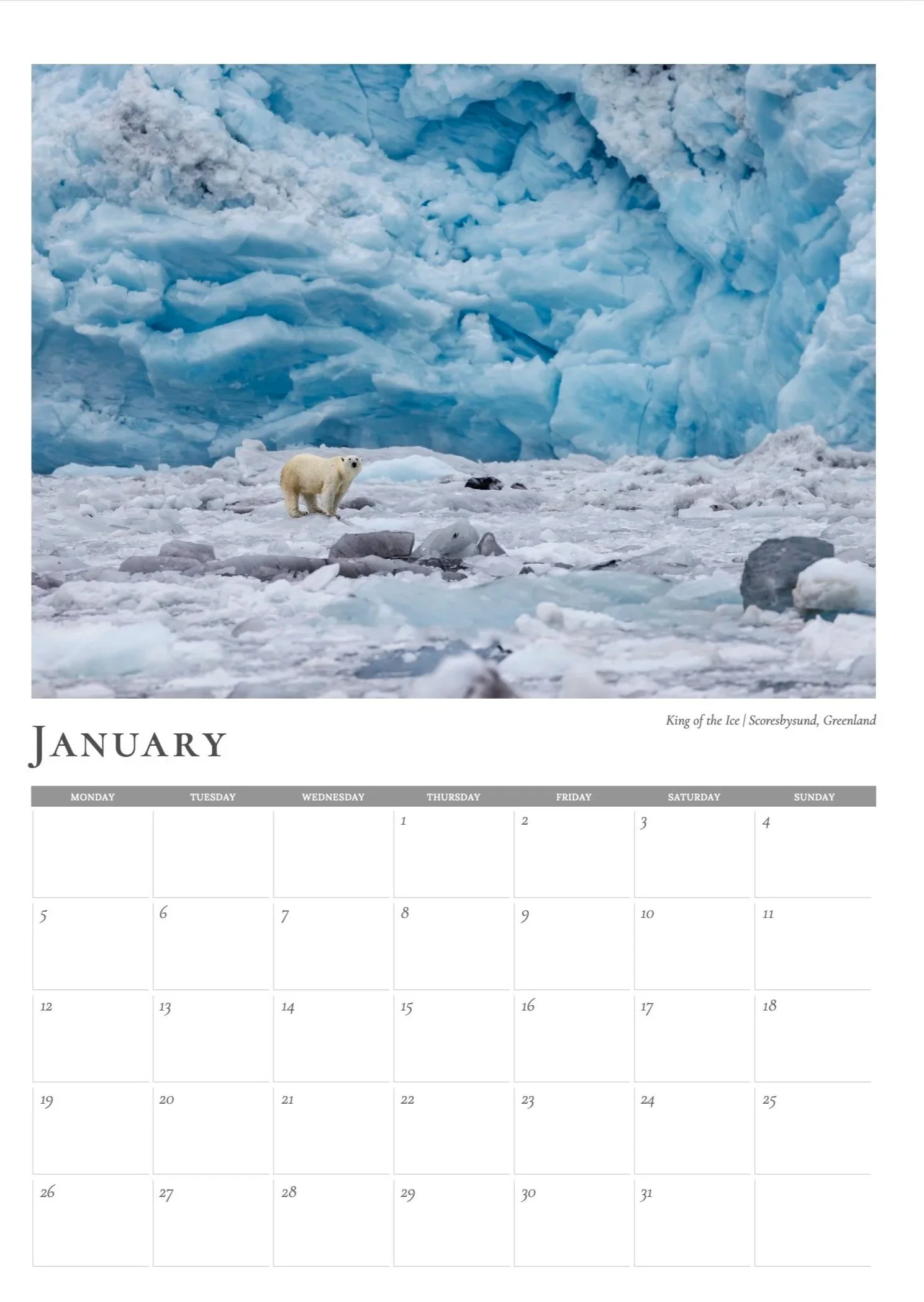 2026 Photo Calendar - January