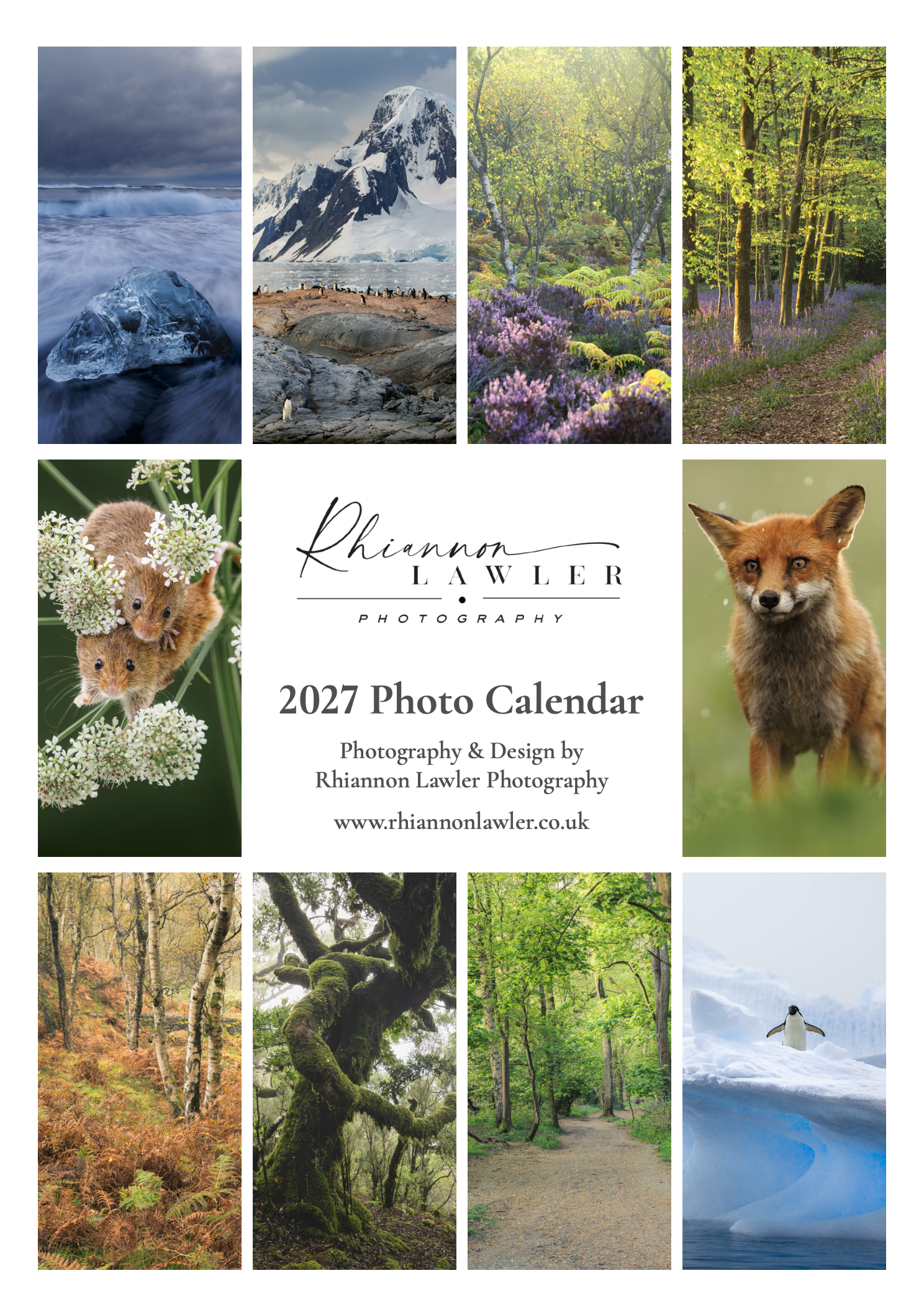 Landscape & Wildlife Photography Calendar 2027 ***FREE WORLDWIDE DELIVERY***