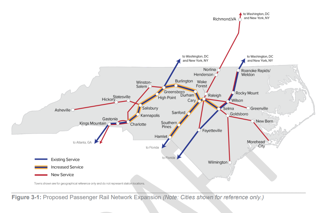 Map of proposed CID Routes