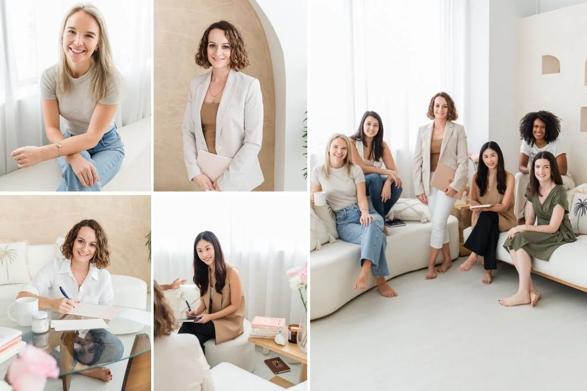 what to wear for creative team headshots for a brand photoshoot in Singapore – Nina Mucalov Photography