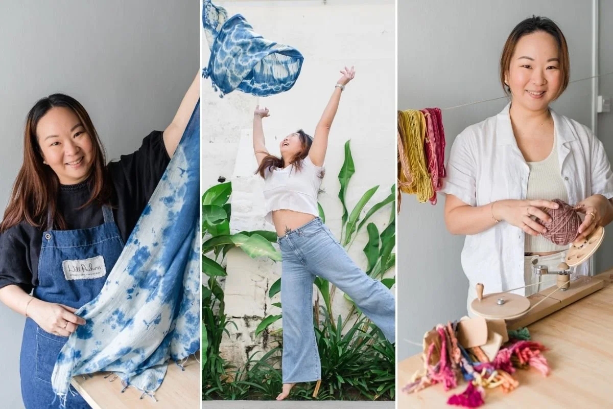 what to wear for a brand photoshoot as a natural dye artist in Singapore – Nina Mucalov Photography