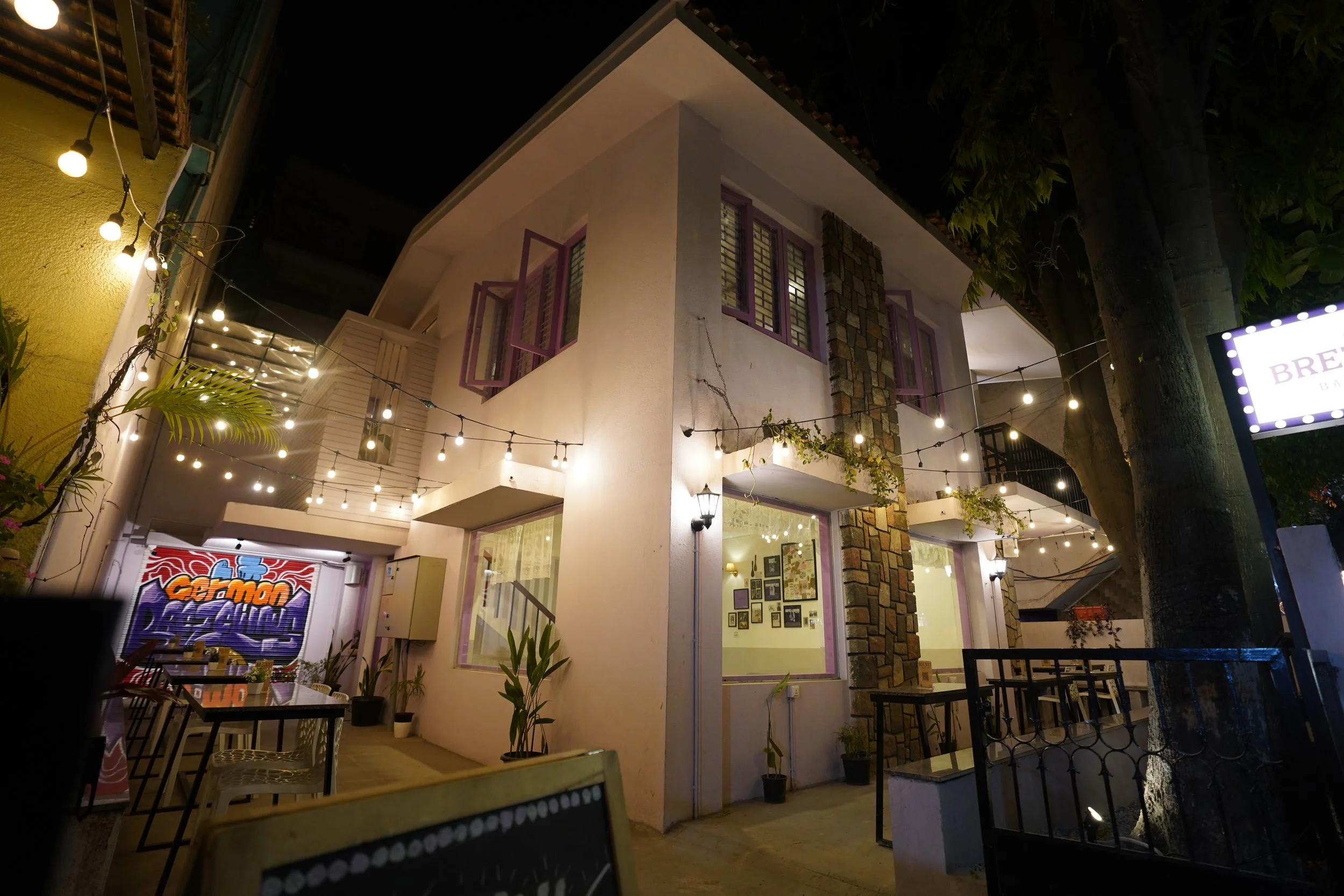 Our little Haus in Bangalore – lit up with flavor and love.