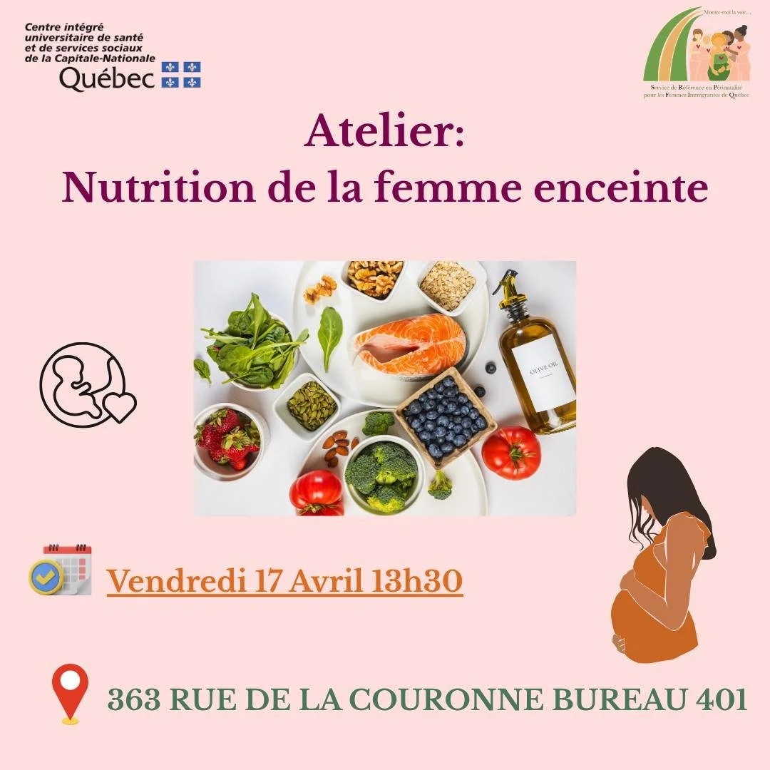 Atelier: Nutrition de la femme enceinte