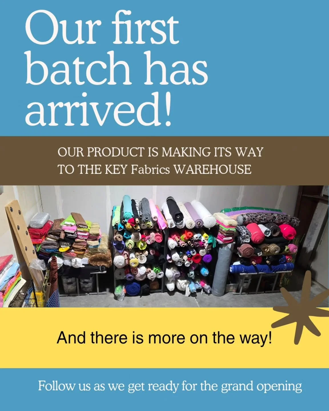 Our inventory is on the move!

Give us a follow for more announcements as we get ready to open a new aparrel fabric store in Omaha!
